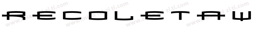 RecoletaW05-Bold Reg字体转换